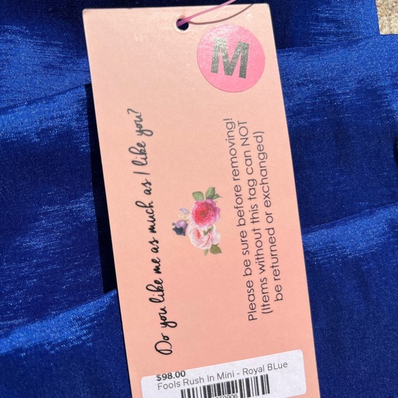 Parker One-Shoulder Cobalt Blue Sheath Dress - Picture 3 of 4